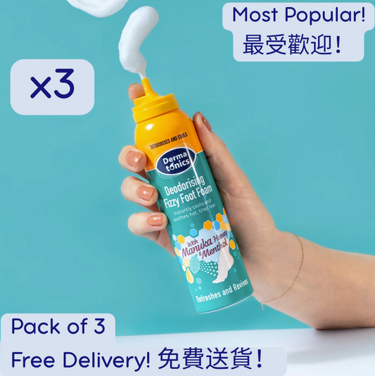 Fizzy Foot Foam, 3-Pack Bundle - Free Delivery! - 免費送貨！