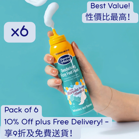 Fizzy Foot Foam, 6-Pack Bundle - 10% off and Free Delivery! - 享9折及免費送貨！